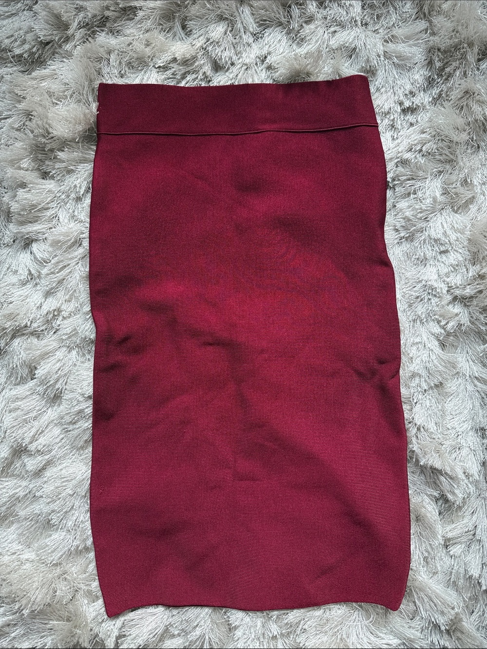 BCBGMaxAzria Burgundy Pencil Skirt